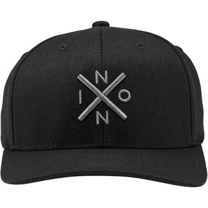 2024 Nixon Exchange Flex Fit Hat C2875  - Black / Charcoal
